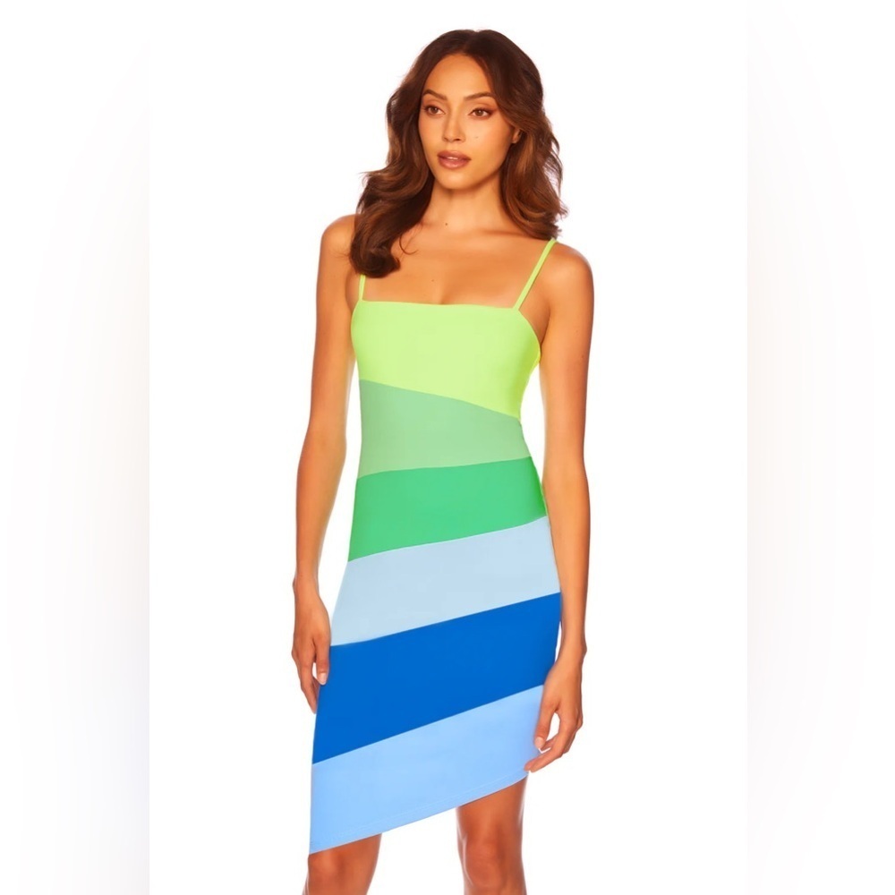 Susana Monaco Color block stripe string dress (0211) - Picture 3 of 6